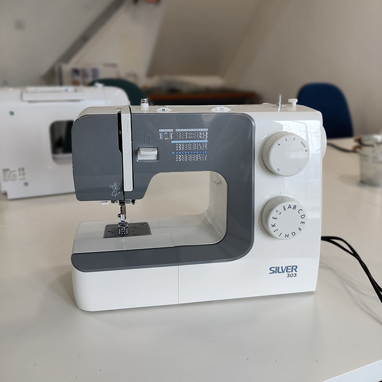 Silver Sewing Machine 303