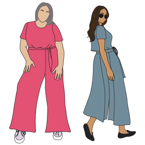 The Serene Jumpsuit - Size:Me Sewing Pattern
